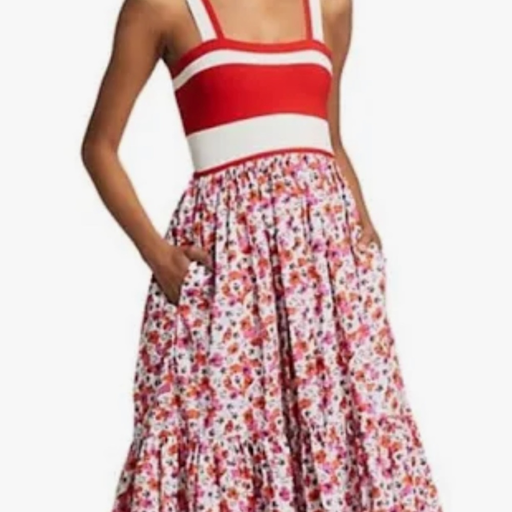 Tanya Taylor floral midi dress